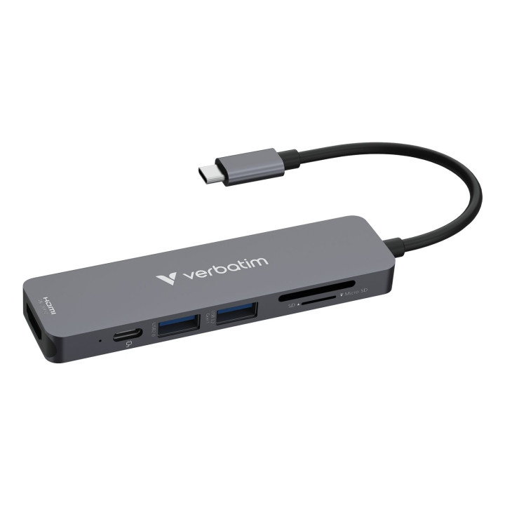 VERBATIM USB-C ESSENTIALS MULTIPORT HUB 6PORT  CARD READER